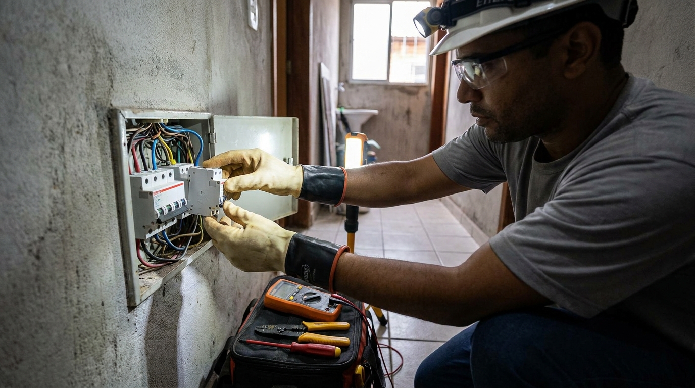Instalacao de disjuntor profissional em Limeira‑SP